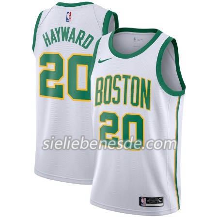 Herren NBA Boston Celtics Trikot Gordon Hayward 20 2018-19 Nike City Edition Weiß Swingman